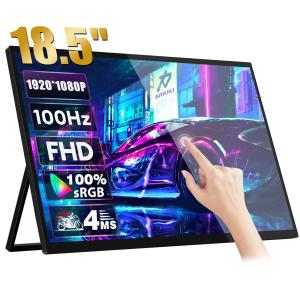 China 18.5  Lcd Portable Touch Monitor 100Hz With Screen Holder Stand For Mini PC Phone Xbox PS4 PS5 Switch on sale
