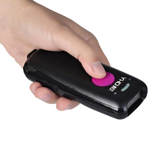 Cheap YHD Mini 1D 2D QR Bluetooth Bar Code Reader Portable Image Barcode Scanner Support Screen Reading for sale