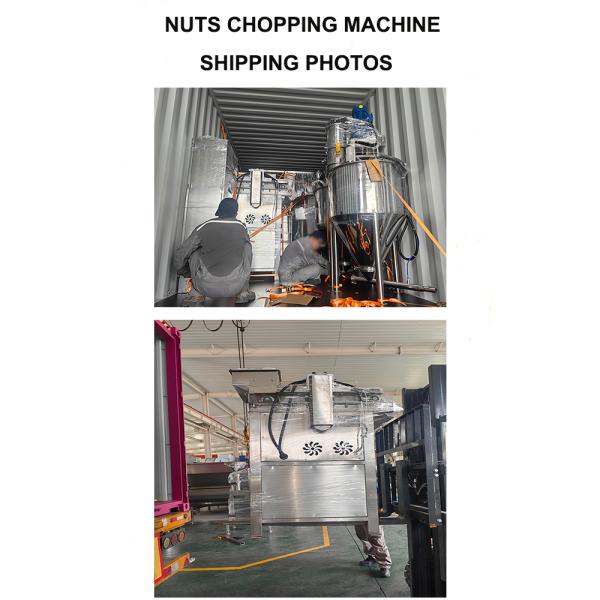 Electricity Powered Low Noise Peanut Hazelnut Chopping Machine Nut Chopping and Grader Suitable for Food Processing Plants