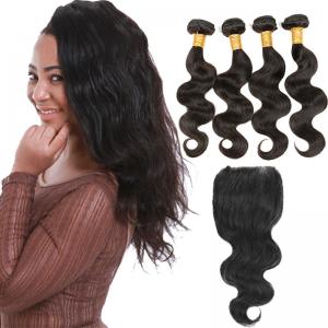 China Grade 8A Brazilian Human Hair Weave Bundles Without Chemical Process on sale