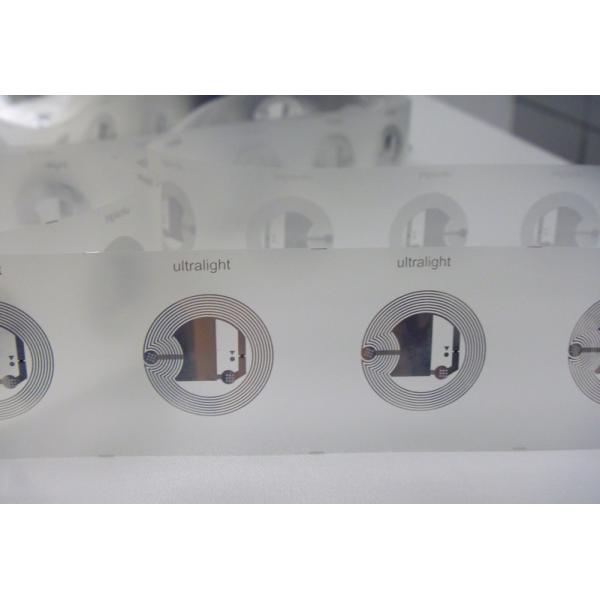 13.56MHZ UHF Wet Inlay RFID Tag Dia 25mm For Paper Card / Key Fob / Wristband