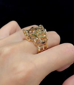 Best OEM ODM 18K Gold Diamond Ring Panther Ring Jaguar Ring Tiger Ring custom wholesale