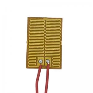 China Flexible Heating Element PI Film Heater Yellow/Black Customized For Heated Object on sale