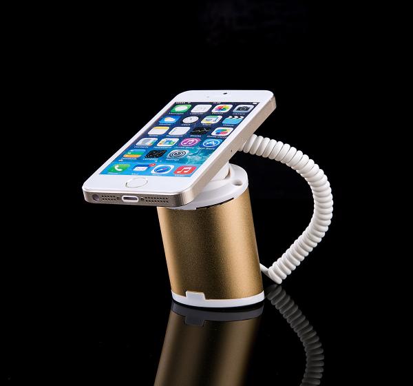 Cheap COMER security display stand with alarm function for cell phone shop with cable lock devices for sale