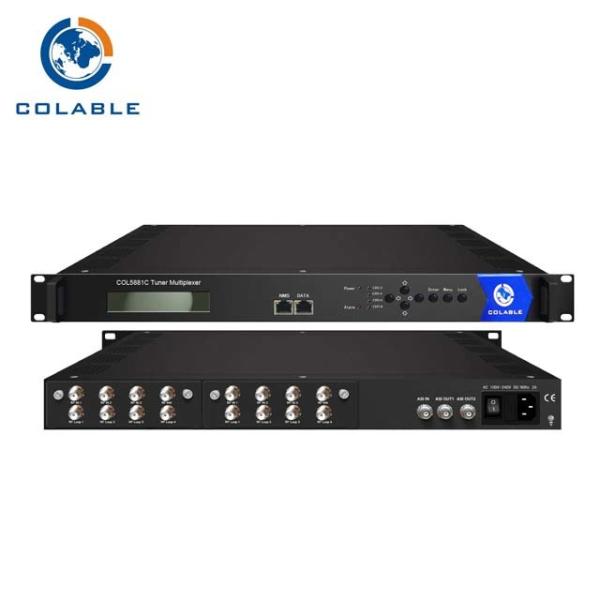 Cheap 8 Ch Free To Air DVB Decoder , Digital Receiver Decoder Tuner Dvb S2 / T2 / Atsc - T + ASI To IP + ASI for sale