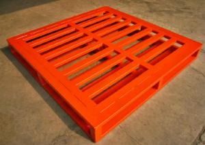 China Strong Blue Orange Repairable Recyclable Metal Pallet , 15 - 30kg on sale