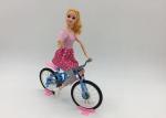 Fashion Doll Children's Play Toys with Bike and Helmet 11 Joints Movable Elbows