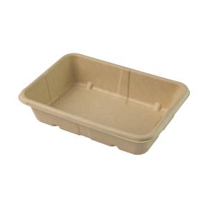 Best Various Sizes Compostable Clamshell Packaging , Disposable Bagasse Lunch Box 1000ml wholesale