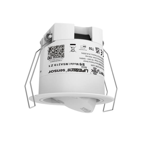 Cheap 24GHz Large-space Human Movement Presence Sensor With Detecting Angle Adjustable For Hotel Room for sale