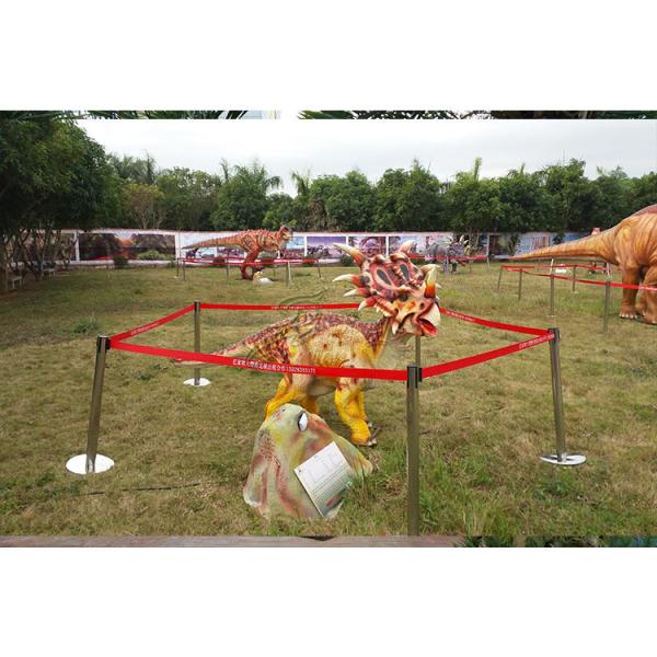 Long 2.5 M Artificial Outdoor Natureal Giant Dinosaur Statue For Shopping Mall