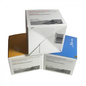 Best Printed White Square Paper Box With Auto-Lock Bottom Custom Cream Boxes wholesale