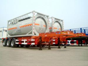 Best Tri Axle 20ft  ISO Tank Container Transport Skeletal Chassis Semi Trailer wholesale