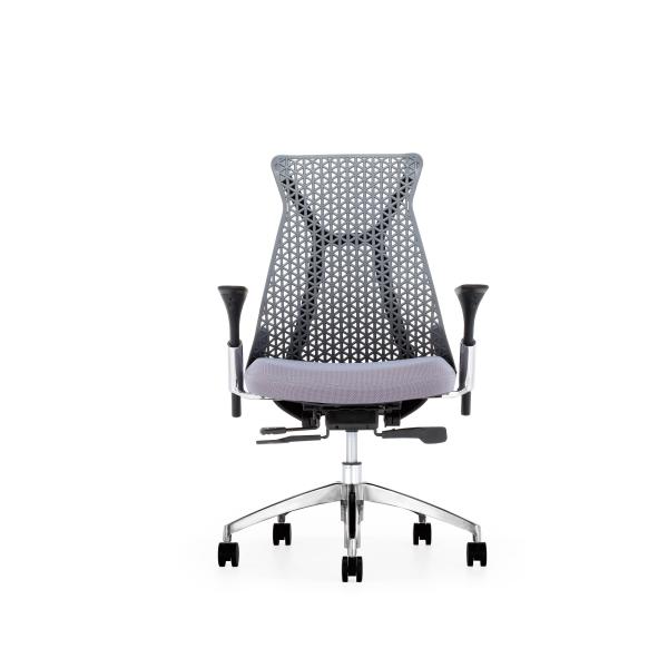 Ergo Meshback Netted Revolving Chair Hermen Miller Moon Black For Workspace