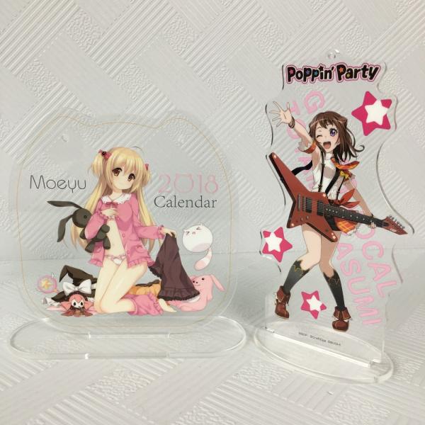 Anime offset Printing Acrylic Display Stand , Customized CNC cut acrylic Standee with logo/cartoon character printed