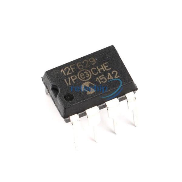 Cheap PIC12F629-I/P 8-Pin Flash-Based 8-Bit CMOS Microcontroller PIC12F629 1.75KB 64 RAM 6 I/O Ind Temp PDIP8 mcu ic for sale