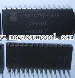 Best MCU Microcontroller Unit S87C752-1N28- -80C51 8-bit microcontroller family 2K/64 OTP/ROM, 5 channel 8 bit A/D, I wholesale