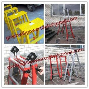 Best low price straight ladder,new type FRP Square Tube A-Shape insulated ladders wholesale
