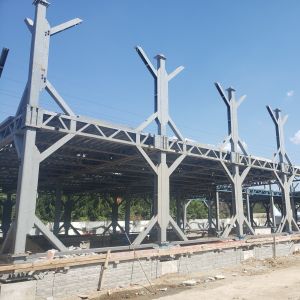 Q355B Steel Frame Multi Story Steel Structure Office Building