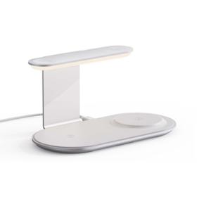 Best Multifunctional Wireless Charging Station With Adjustable Night Lamp And USB Input Output Three In One wholesale