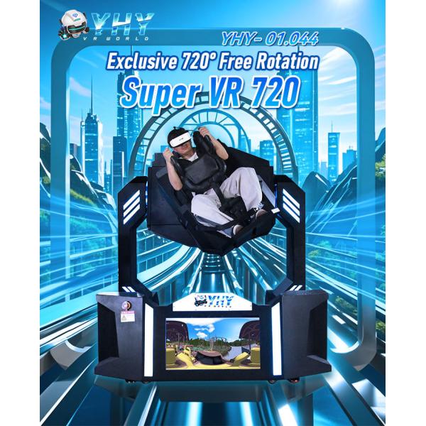 Immersive Virtual Reality Game Simulation VR 720 Degree Flight Chair Simulator Machine Dynamic Motion System Indoor Park Fun