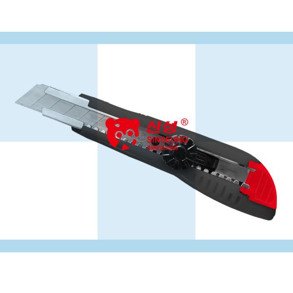 18mm Utility Knife 12cm 9 Cm 6 Inch 5.5 Inch Blade Guard Locking Mechanism Black Handle Red Tail