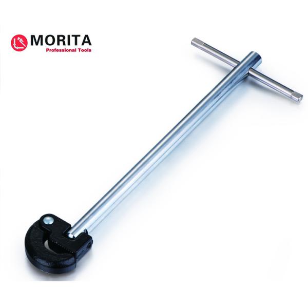 280mm/11" basin pipe wrench self-adjustable in 180 degree range carbon steel chrome finishing