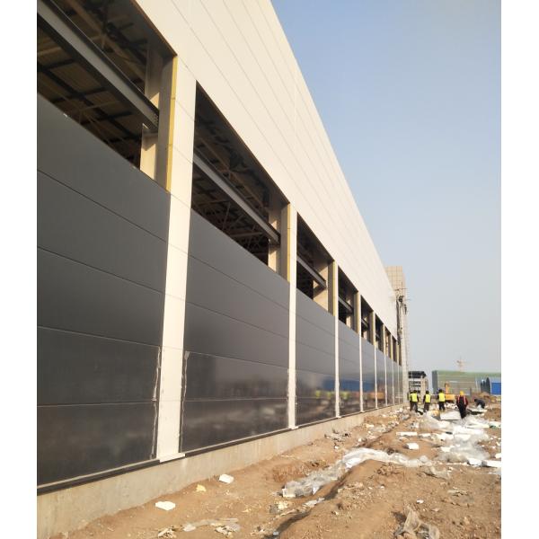 Custom Steel Structure Hangar 1550㎡ with H Section Beams