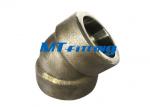 ASTM A182 Forged High Pressure Pipe Fittings F304 / 304L Welded SS Eblow