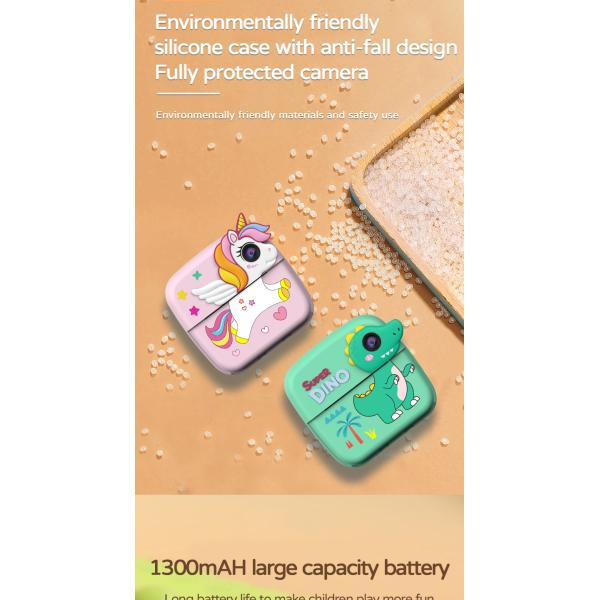 2400w 1080P HD Childrens Instant Print Camera Phone Touch Screen
