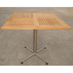 China China LFurniture Square Wood Table with Metal Foot-6 on sale