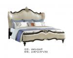 Luxury home furniture Leather Bedroom furniture set of King bed in Leather