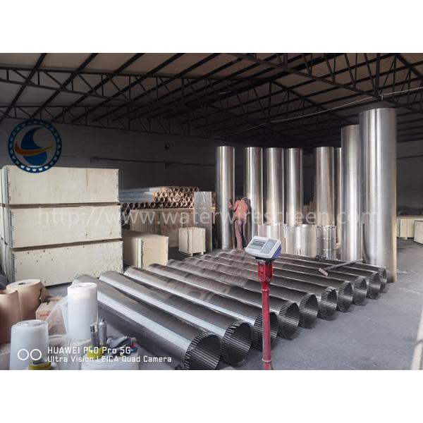 Ss304 Wire Wrapped Screen Pipe Pure Round Long Lasting Resistant Corrosion