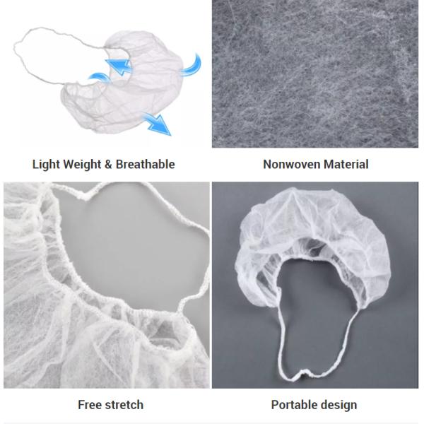 Latex Free Disposable Beard Cover Nets With 9"X12" 10"X18" Size