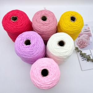 Best 100g/400g Yarn Cone 3mm 8ply Rugs And Carpet Tufting Acrylic Yarn For Tufting Gun wholesale