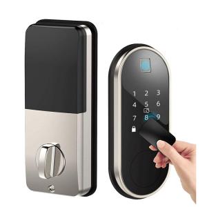 China Biometric Smart Deadbolt Door Lock Keyless Smart Entry Door Locks on sale