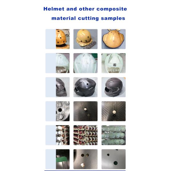 Raycus Laser Source 6 Axis 3D Robot Laser Cutter use for Glass fiber helmet ,Carbon fiber helmet,Kevlar etc helmet