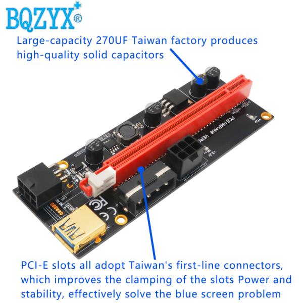 PCI-E Riser Extender Card 1X 4X 8X 16X Interface 45x130mm