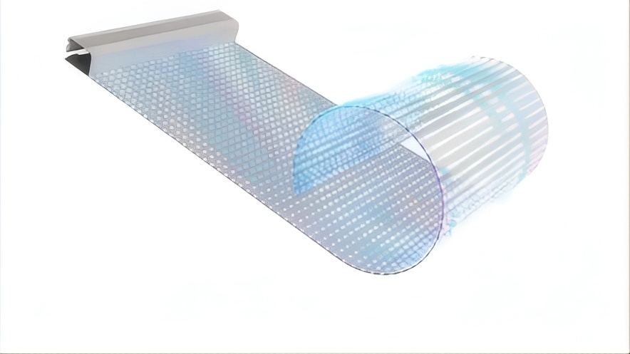 China Indoor Ultra-Thin P8 Flexible Transparent LED Display with 85% Transparency and 3500 Nits Brightness on sale