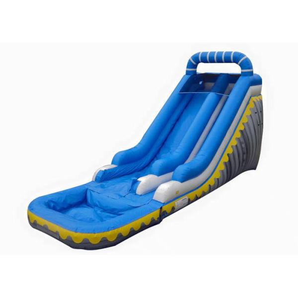 Funny Backyard 0.55mm PVC Kids Inflatable Water Slide With Splash Pool