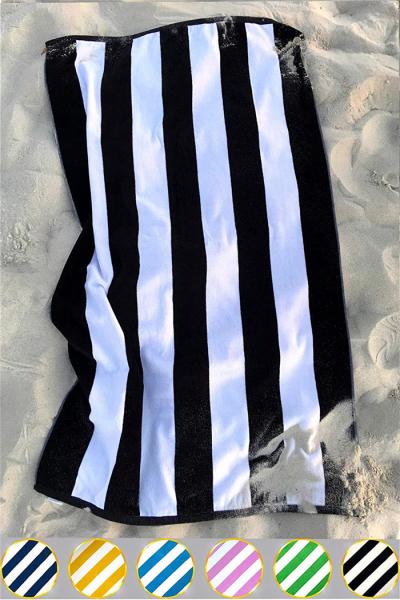 Cheap 100% Cotton Stripe Designed Beach Towel Bath Towel For Beach Bath Pool for sale