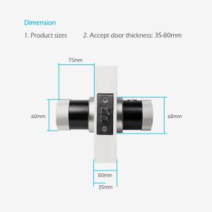 Using Bluetooth To Control Smart Fingerprint Lock , Smart Home Door Lock By Mobile App