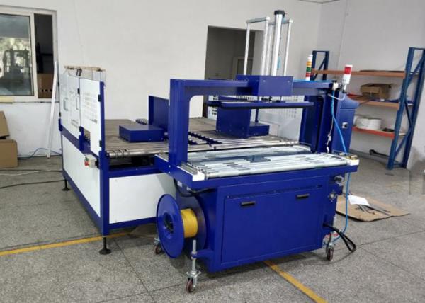 High Speed Corrugated Box Strapping Machine 30 Cycles / Minute Plc Control