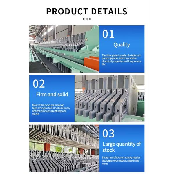 Best Hydraulic Filter Press Tailing Plate Press Filter Machine for Gravel Marble Granite Wastewater