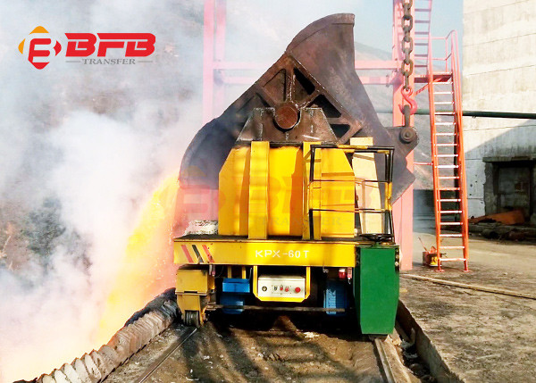 Molten Steel 35T Metal Ladle Transfer Cart For Handling