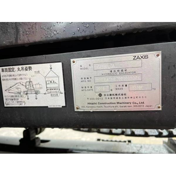 High Performance Used Hitachi Zx 130 Excavator 0.8m3 Bucket Capacity