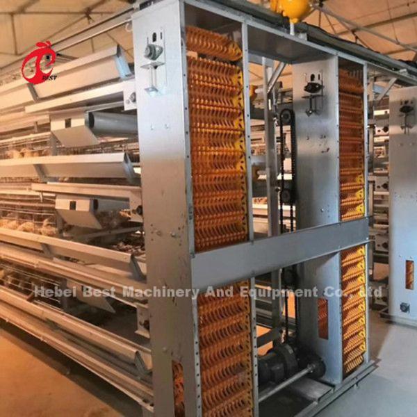 380V 5 Tier Automatic Chicken Layer Cage Equipment for Laying Eggs Ada