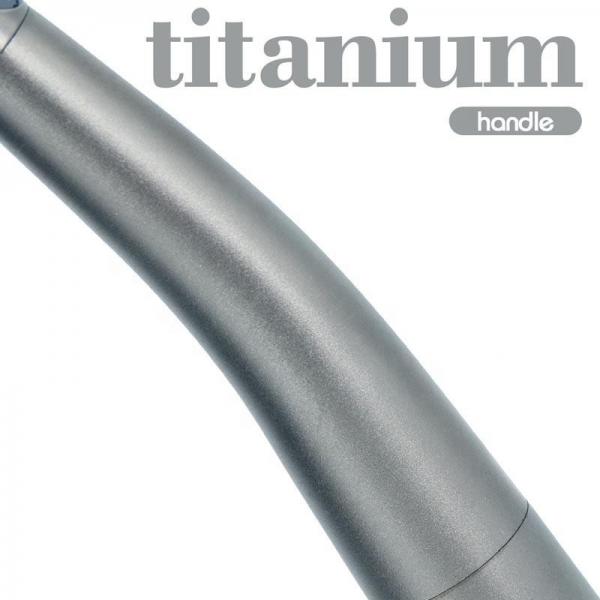 Titanium Portable Fiber Optic Handpiece , 6 holes Air Turbine Dental Handpiece