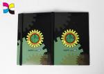 BLACK Elastic Custom Made Notebooks Gloss Matt Varnish 128gsm Custom Dimension