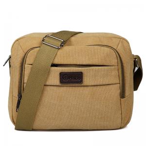 Best Buckle Solid Vintage Canvas Messenger Bag Casual Portable Shoulder Bag wholesale