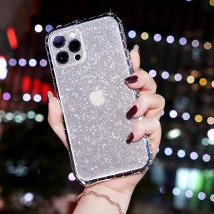 Best Luxury Glitter Bling Diamond Transparent Soft Phone Case For IPhone 14 13 12 Pro Max 11 XS XR 8 Plus wholesale
